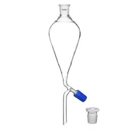Eduscope Borosilicate Glass Separating Funnel Transparent 250 ml With Rotaflow Stopcock, ‎EDUPTEESTOCRT-39