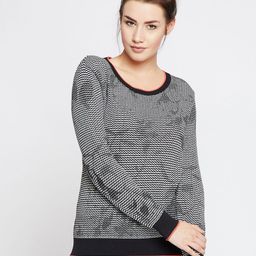 RARE Women Black Striped Pullover-image-64