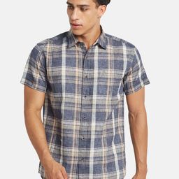 METTLE Men Multi Stripes Striped Casual Shirt-image-15