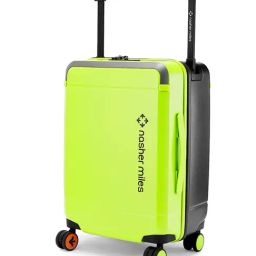 Nasher Miles Neon Green Black Oslo Small Hard Sided Cabin Trolley-image-87