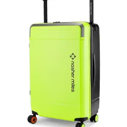 Nasher Miles Neon Green Black Oslo Medium Hard Sided Checked Luggage-image-66