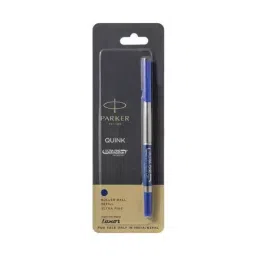 Parker QUINK Chrome Plated Blue and Silver Roller Ball Pen (Blue), 8901198471301-image-9