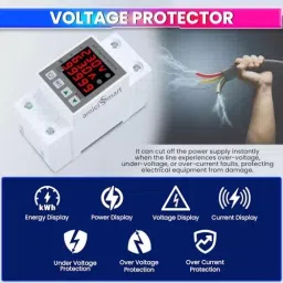 amiciSmart Digital Energy Meter 63 Amp 230 V with Over/Under Voltage & Overload Protection, Weather-Proof, 1xTOMZN-DDS238-VAP-M image 5