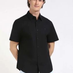 Calvin Klein Jeans Black Cotton Regular Fit Shirt-picture-38