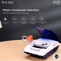 Dr. Odin OD104 Nebulizer with Piston Compressor Technology (Blue) image 2