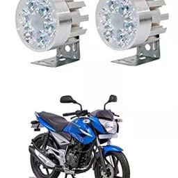 Cartronics Round 6 LED Motorcycle Light Bike Fog Lamp for Bajaj XCD 125-17