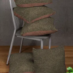 Myntra Elegant Homes Set of 5 Brown Textured Square Cushion Covers-picture-23