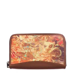 ZOUK Multicolor Printed Zip Around Wallet for Women image 1