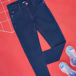 Pantaloons Junior Kids Navy Cotton Regular Fit Jeans-picture-39