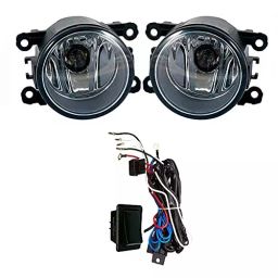 Auto Pearl Fog Lamp Lights with Wiring Kit & Switch Compatible For Ford Figo 2015-7