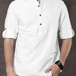 Fifth U Men White Kurta-picture-22