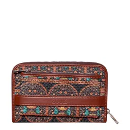 ZOUK Multicolor Printed Zip Around Wallet for Women image 1