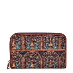 ZOUK Multicolor Printed Zip Around Wallet for Women image 3