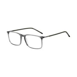 HUGO Grey Rectangular Eye Frames for Men-picture-30