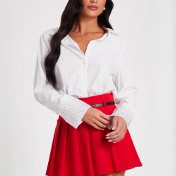 Quiz White Regular Fit Shirt-picture-10