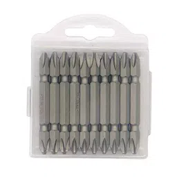 H9 6.35 mm (1/4 inch) Hex Head Screwdriver Bits S2 Chrome Finish Ph2 -SL6 X 65 mm 10 Piece Pack-1