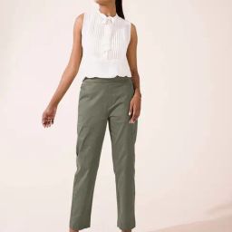 Go Colors! Green Mid Rise Formal Trousers-picture-12