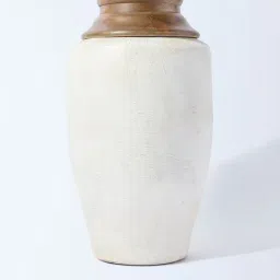 Westside Home Off-White Paper Mache Floor Vase-picture-5