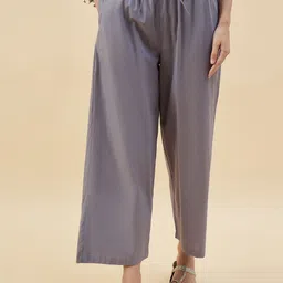 KLOSIA Women Straight Cotton Palazzos-30