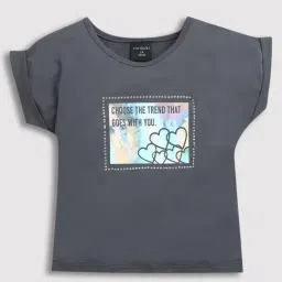 Tiny Girl Gray Knittend Cotton Top-image-2