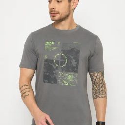 Duke Grey Slim Fit Printed T-Shirt-picture-32
