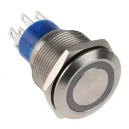 RS PRO Illuminated Push Button Switch Momentary 22.2 mm DPDT Red/Green LED 250 V AC, 1759729-9