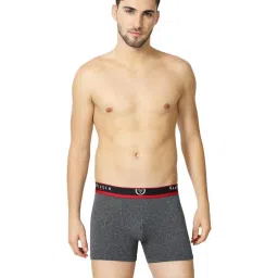 Van Heusen Sport Regular Fit Jaspe Textured Double Layer Gusset Solid Trunks - Charcoal Jaspe image 1