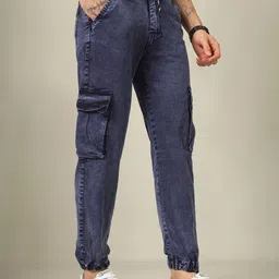 PLUS 91 Women Jogger Mid-Rise Clean Look Heavy Fade Jeans-17