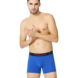 Van Heusen Sport Regular Fit Plush Back Elasticized Waistband Double Layer Gusset Solid Trunks image 1