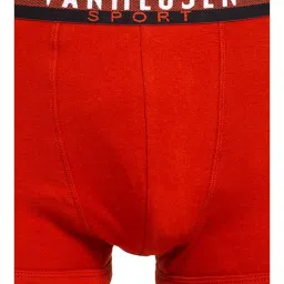 Van Heusen Sport Regular Fit Plush Back Elasticized Waistband Double Layer Gusset Solid Trunks image 4