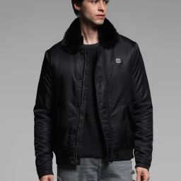 Jack & Jones Black Polyester Regular Fit Solid Puffer Jacket-picture-17
