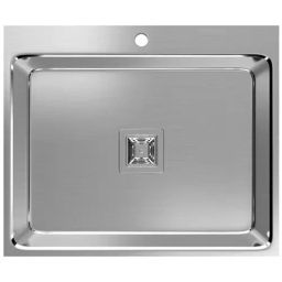 Hekken Single Bowl Kitchen Sink Heffel Series 24x20x9 inch High Glass Finish Stainless Steel, hék-héffél-6252-image-70