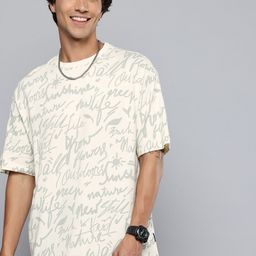 Aeropostale Typography Printed Drop-Shoulder Sleeves Pure Cotton Relaxed Fit T-shirt-image-44