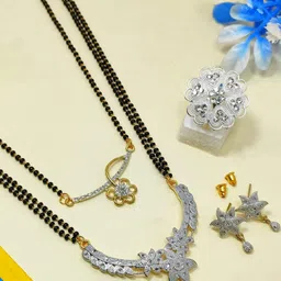 Divyanshi Collection Silver-Plated Jewellery Set Pack of 4-19
