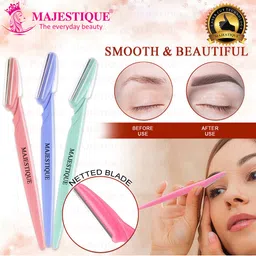 MAJESTIQUE Set of 9 Eyebrow Touch Up Face Razor image 3