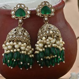 Fida Dome Shaped Jhumkas Earrings-picture-48