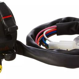 Uno Minda HANDLE BAR Switch - Left Side (3 Wire White Male Coupler, 4 Wire Bullet, 2 Wire Round, 1 Wire Clip Terminal) for Hero Splendor/Splendor PLS (SW-0722D)-image-92