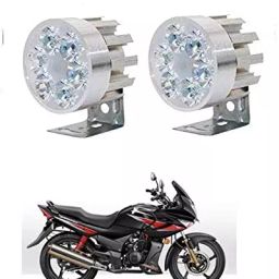 Cartronics Round 6 LED Motorcycle Light Bike Fog Lamp for Hero Karizma R-45