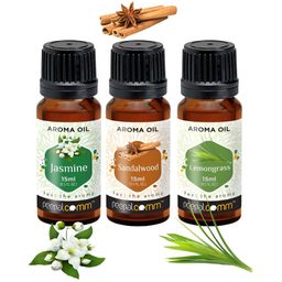 PEEPALCOMM 3-Pcs Black SandalwoodJasmine & Lemongrass Aroma Oils - 15 ml-32