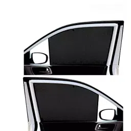 Auto Pearl Window Plug-in Half Sun Shades Z Black Compatible For Mahindra Scorpio Mhawk Type-4 2017 Onwards, HalfCrtn_ScorpioMhawkType-4_2017onwards (Set of 4) image 2