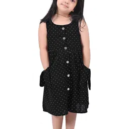 Megha Overseas Polka Dot Print A-Line Dress-56