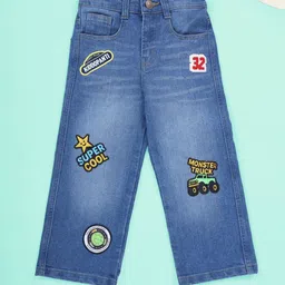 KiddoPanti Boys Straight Fit Mid-Rise Embellished Stretchable Jeans-picture-18