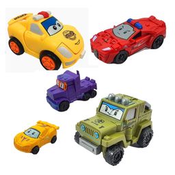 FunBlast 2 in1 Pull Back Vehcile Toys Pack of 5 (Colour May Vary)-24