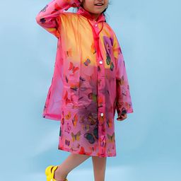 M'andy Girls Printed Hooded Raincoat-image-79