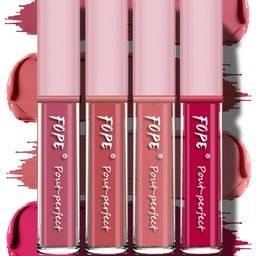 FOPE Set Of 4 Pout Perfect Long Lasting Smudge-Free Liquid Lipstick - 4 ml Each-25