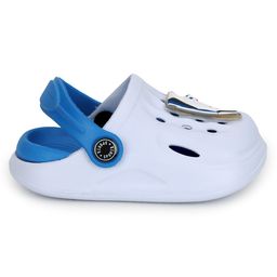 TRUFFLE COLLECTION Perforated Clogs With Shoe Charm - Blue image 4