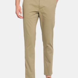 Blackberrys Men Khaki Slim Fit Low-Rise Trousers-image-62