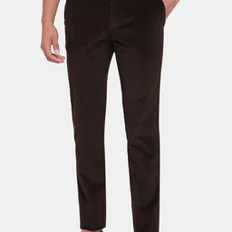 Blackberrys Men Brown Slim Fit Low-Rise Trousers-image-56