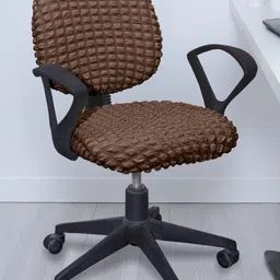 Cortina Set Of 6 Brown Bubble Stretchable Office Chair Cover-15