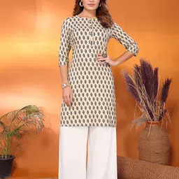 Rangita Floral Printed Round Neck Straight Kurta-picture-14